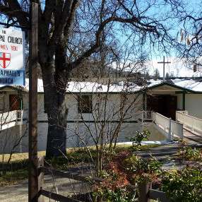 Exterior of the Assembly of God Church