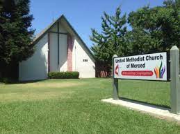 Exterior the United Methodist Church of Merced